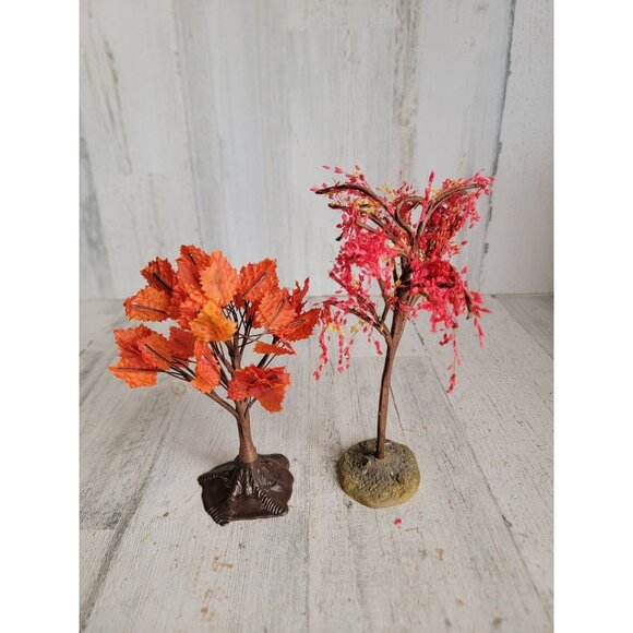 Lemax set tree fall leaf village Halloween accessory set - Picture 5 of 8
